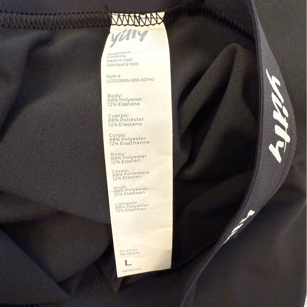 Yitty Major Label Shaping High Waist Logo Legging Size Large Iconic Black - Picture 4 of 10